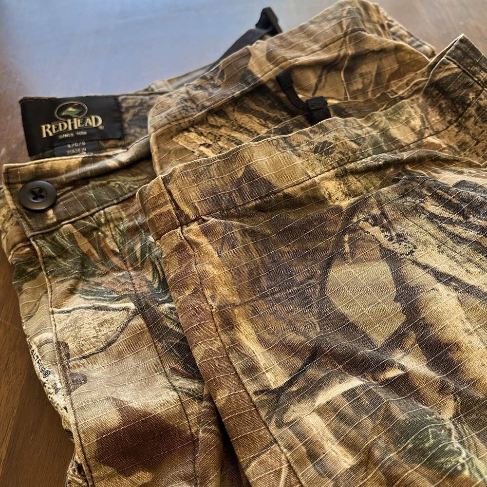 RedHead Pants Mens L Realtree Camo Cargo Hunting Outdoor Adjustable Waist APHD